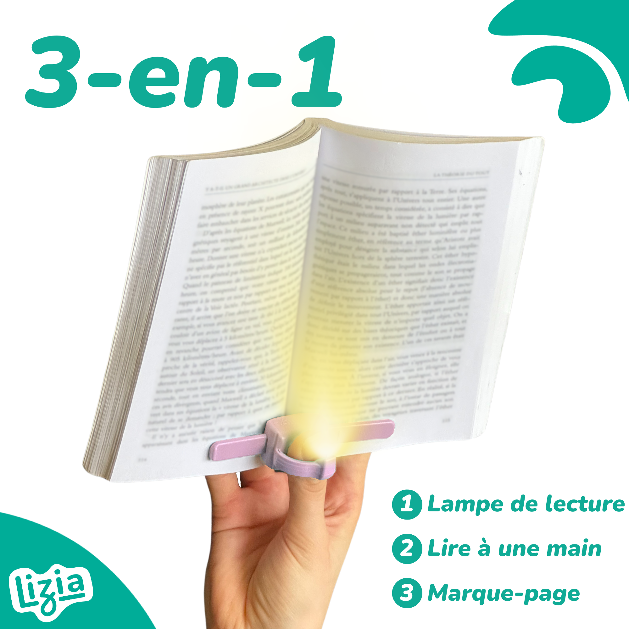 Lizia – La lampe de lecture magnétique sans fil