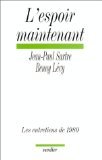 L'Espoir maintenant 9782864321293