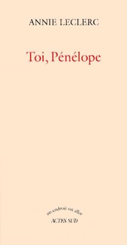 Toi, Pénélope 9782742730834