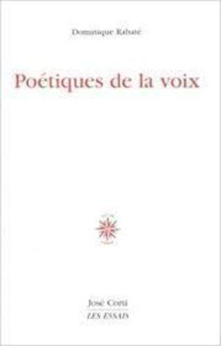 Poétiques de la voix 9782714307040
