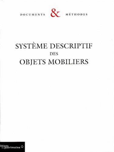 Système descriptif des objets mobiliers 9782110917652