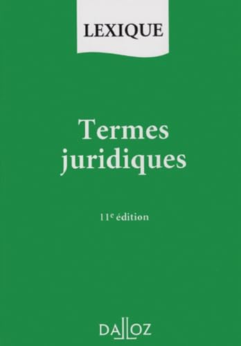 Termes Juridiques. 11eme Edition 1998 9782247031382