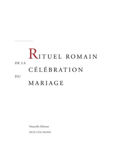 Rituel du mariage - ouvrage du travail 9782718909653