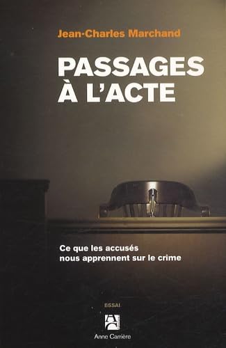 Passages à l'acte: Ce que les accusés nous apprennent sur le crime 9782843376252