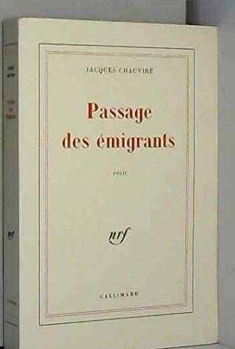 Passage des émigrants 9782070297986