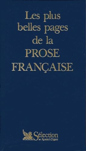 Les plus belles pages de la prose française 9782709803540