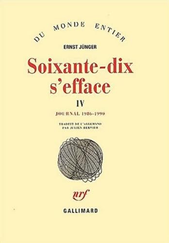 Soixante-dix s'efface, tome 4 : Journal 1986 -1990 9782070751228