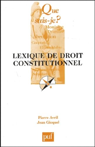 Lexique de droit constitutionnel 9782130538042