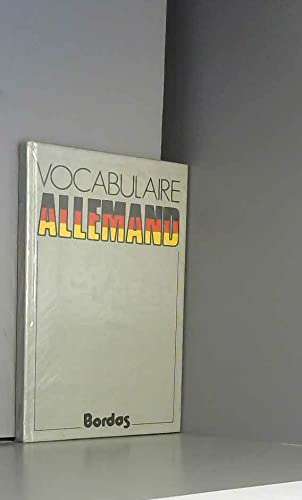VOCABULAIRE ALLEMAND AE (Ancienne Edition) 9782040166939