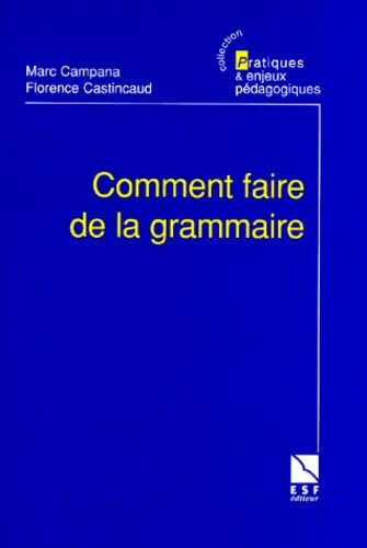 Comment faire de la grammaire 9782710113669