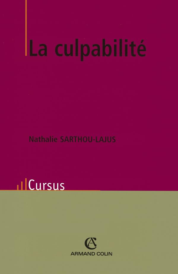 La culpabilité 9782200219062