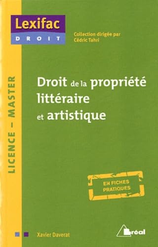 Droit de la propriété littéraire et artistique 9782749530437