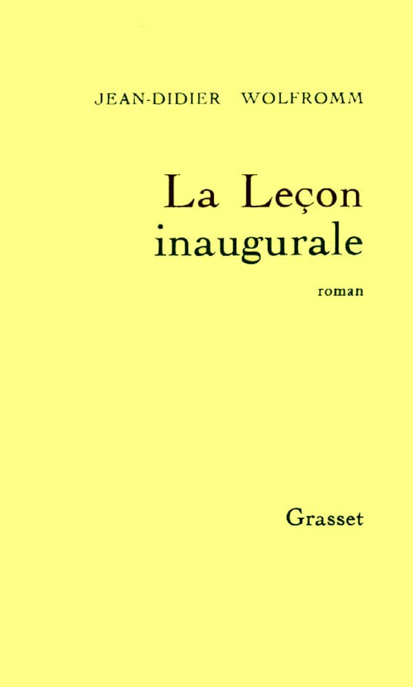 LA LECON INAUGURALE 9782246277217