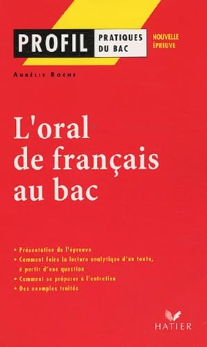 Profil : L'Oral de français au bac 9782218743979