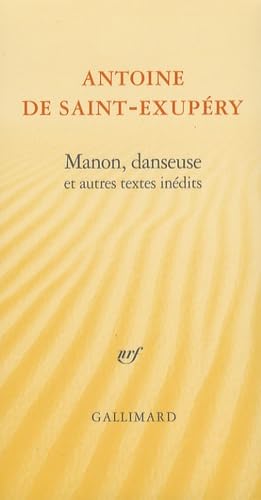 Manon, danseuse et autres textes inédits 9782070119295
