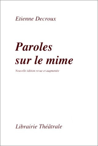 Paroles sur le mime 9782734901150