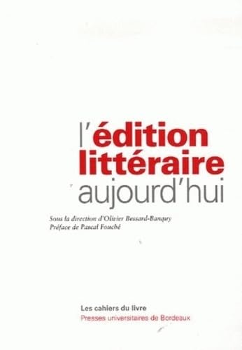 édition littéraire aujourd'hui 9782867813597