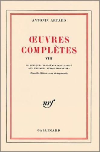 Œuvres complètes (Tome 8) 9782070220212