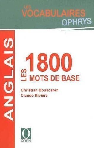 Anglais - les 1800 mots de base 9782708006089