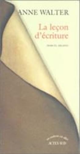 La Leçon d'écriture 9782742707621