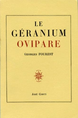 Le Géranium ovipare 9782714300638