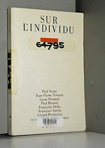 Sur l'individu. Contributions au Colloque de Royaumont 9782020096621