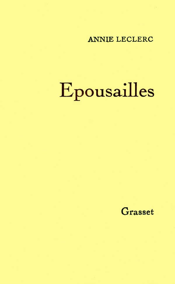 Épousailles 9782246003991