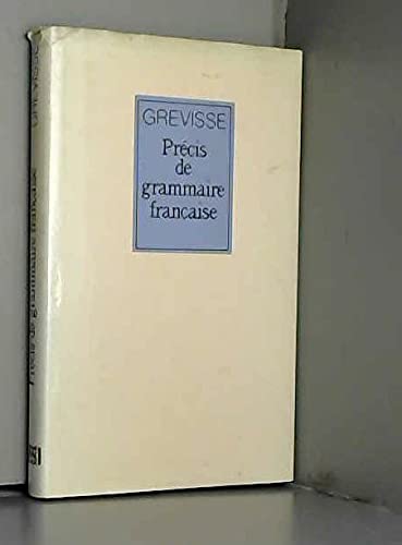 Précis de grammaire française 9782801109205