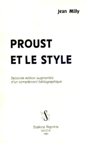 Proust et le style 9782051011327
