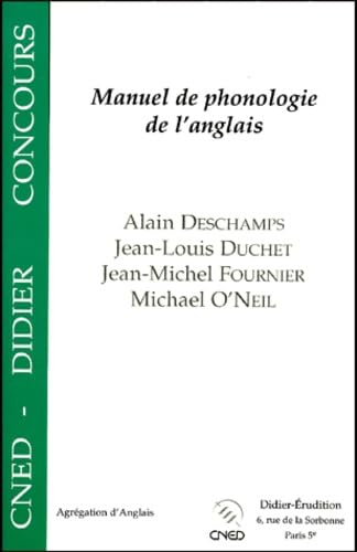 Manuel de phonologie de l'anglais 9782864603832