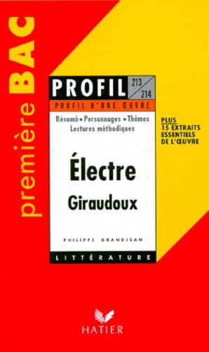 Electre de Jean Giraudoux 9782218719295