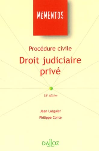 Procédure civile - Droit judiciaire privé 9782247049707