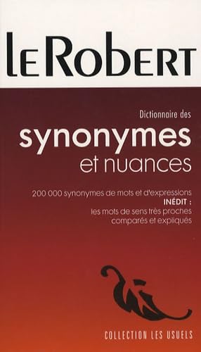Dictionnaire des synonymes et nuances 9782849022610