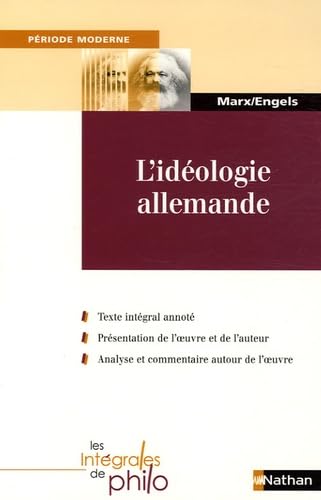 L'idéologie allemande (1845-1846): Tome 1 9782091861005