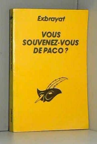 VOUS SOUVENEZ-VOUS DE PACO ? 9782702415153