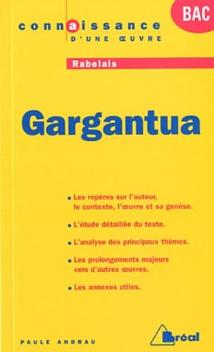 Gargantua - Rabelais: programme terminales 2013 9782749530420