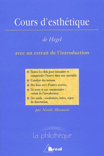 Cours d'esthétique de Hegel: Extrait de l'introduction 9782749503790