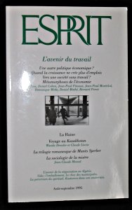 Revue esprit aout sep 95 un dossier sur l avenir du travail 3791667080005