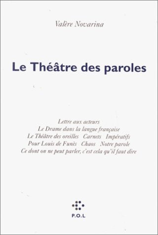 LE THEATRE DES PAROLES 9782867441585