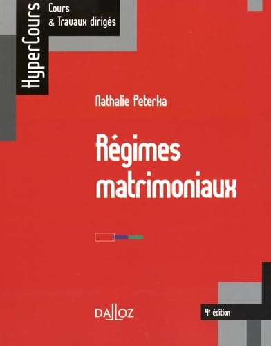 Régimes matrimoniaux 9782247137022
