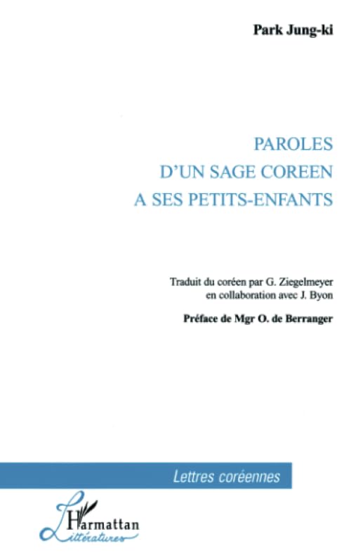 Paroles d'un sage coréen a ses petits-enfants 9782738466716