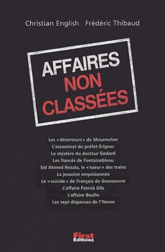 Affaires non classées 9782876917668