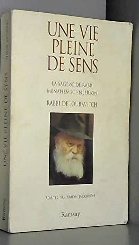 Une vie pleine de sens 9782841142194