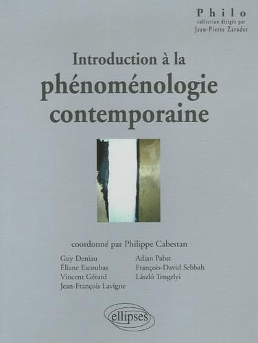 Introduction à la phénoménologie contemporaine 9782729826970