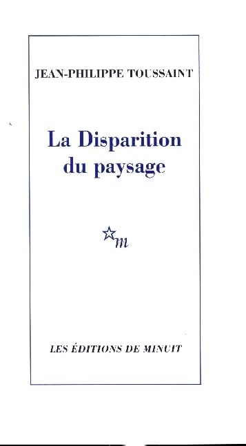 La disparition du paysage 9782707346582