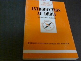 Introduction au droit 9782130419358