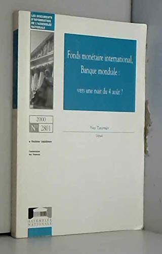 Fmi Banque Mondiale Vers Une Nuit Du 4 Aout ? 9782111150836