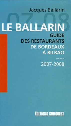 Aed Ballarin 2007/2008 Gde Restaurants 9782879017129