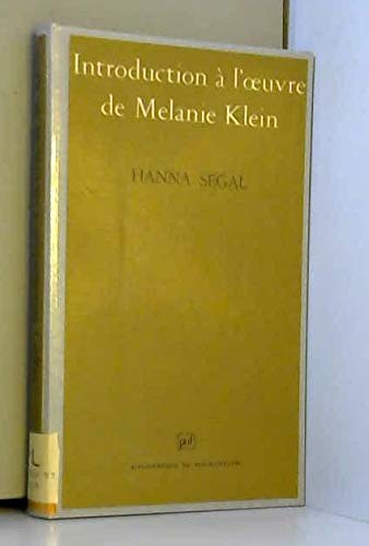 Introd. a l'oeuvre de melanie klein 9782130401377