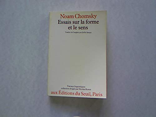 La Forme et le Sens 9782020054355